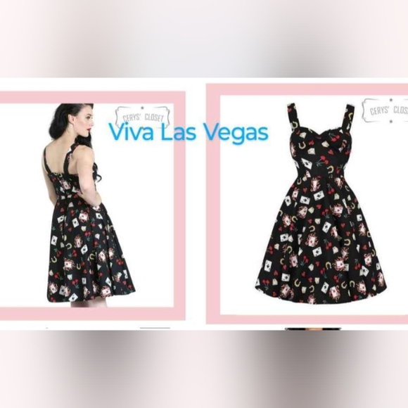 Hell Bunny Viva Las Vegas Dress 3xl - Picture 3 of 4